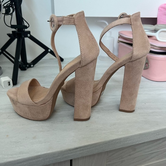 Nude platform open toe heels - Picture 4 of 4